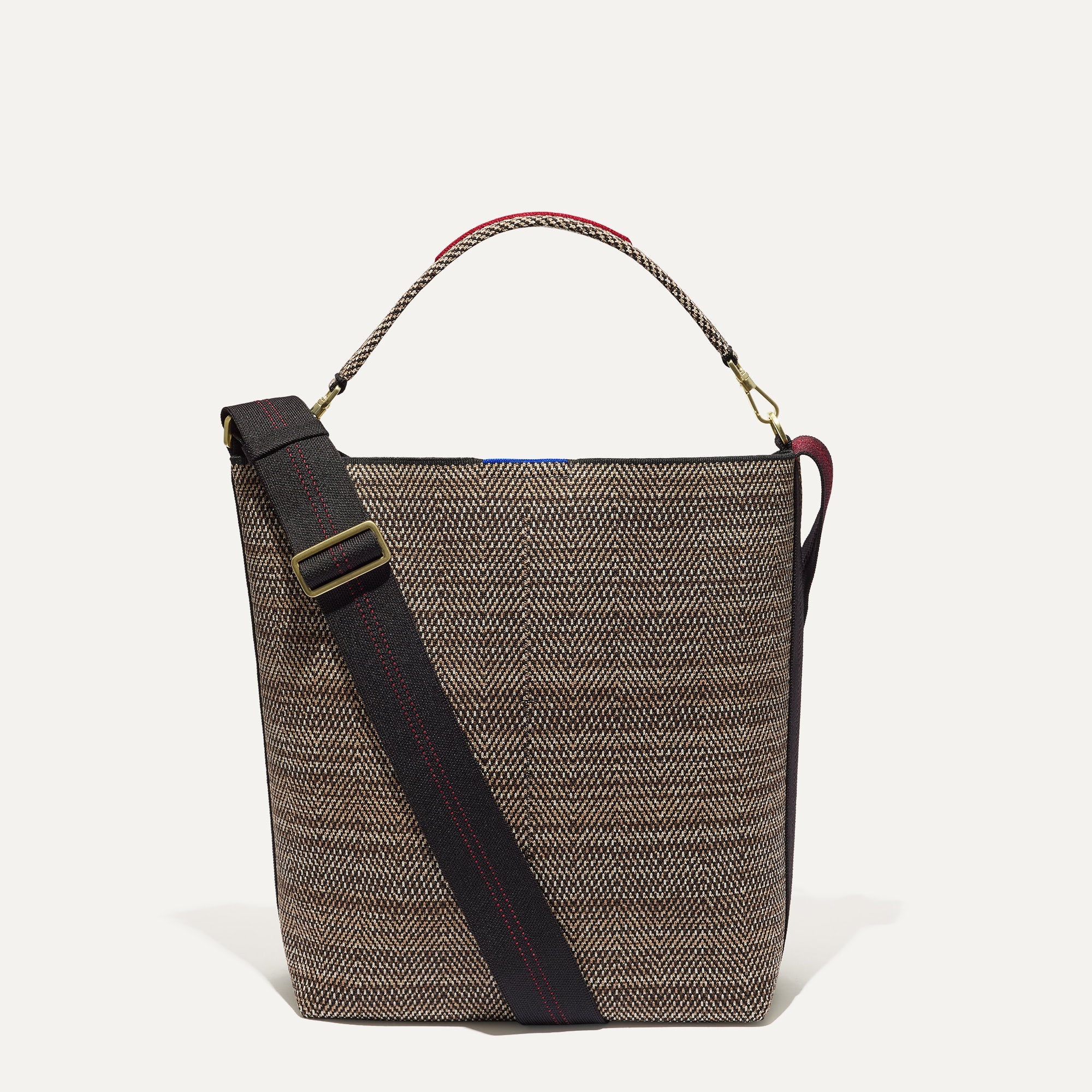 The Bucket Bag in Cacao Herringbone | Bags & Accessories | Rothy's