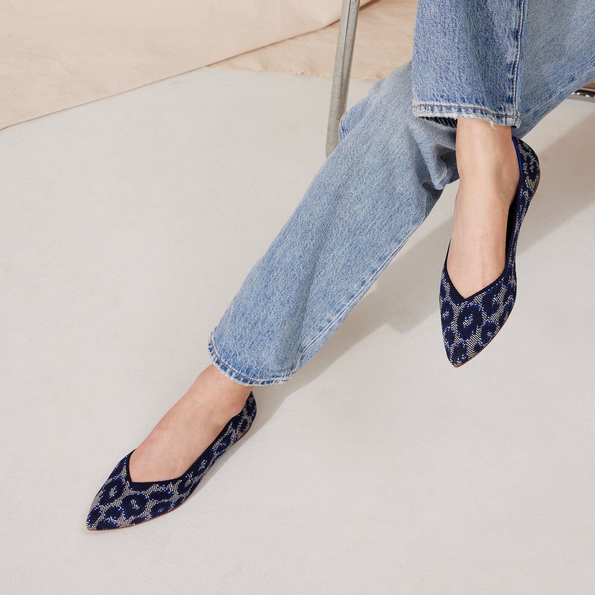 Indigo hot sale flats shoes