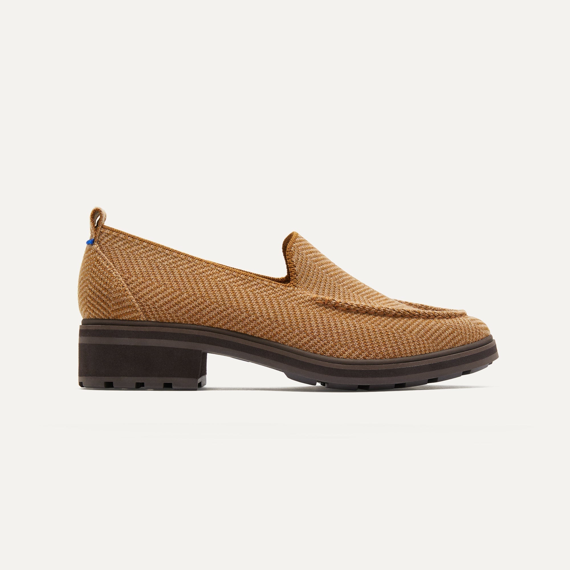 The Lug Loafer in Teak Herringbone Rothy's