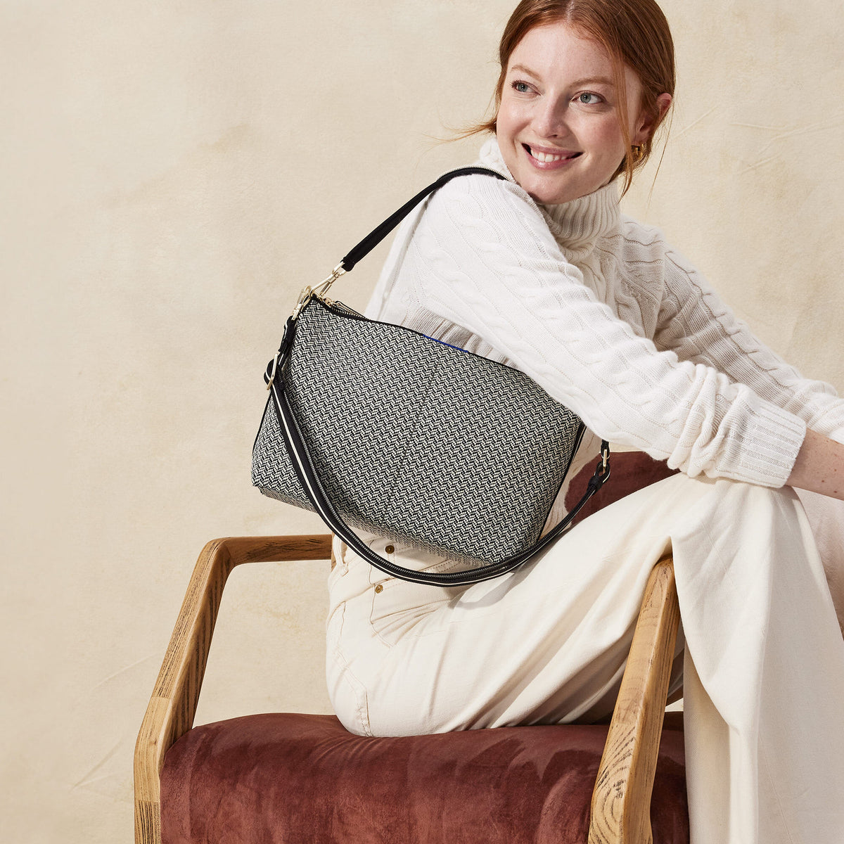 Rothy's - The Daily Crossbody in Black/Grey/Neutral