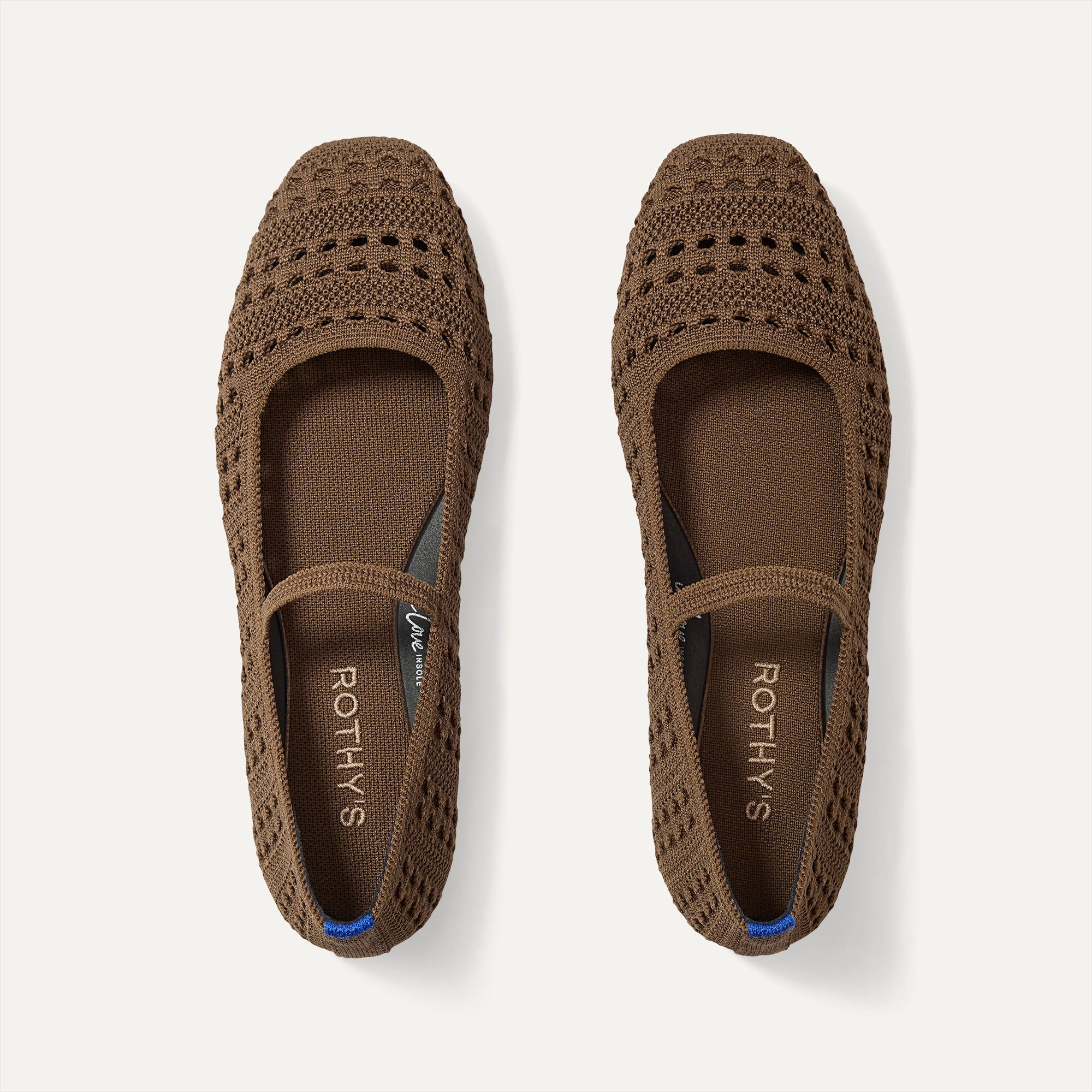 The Max Square Mary Jane in Cinnamon Crochet | Rothy's