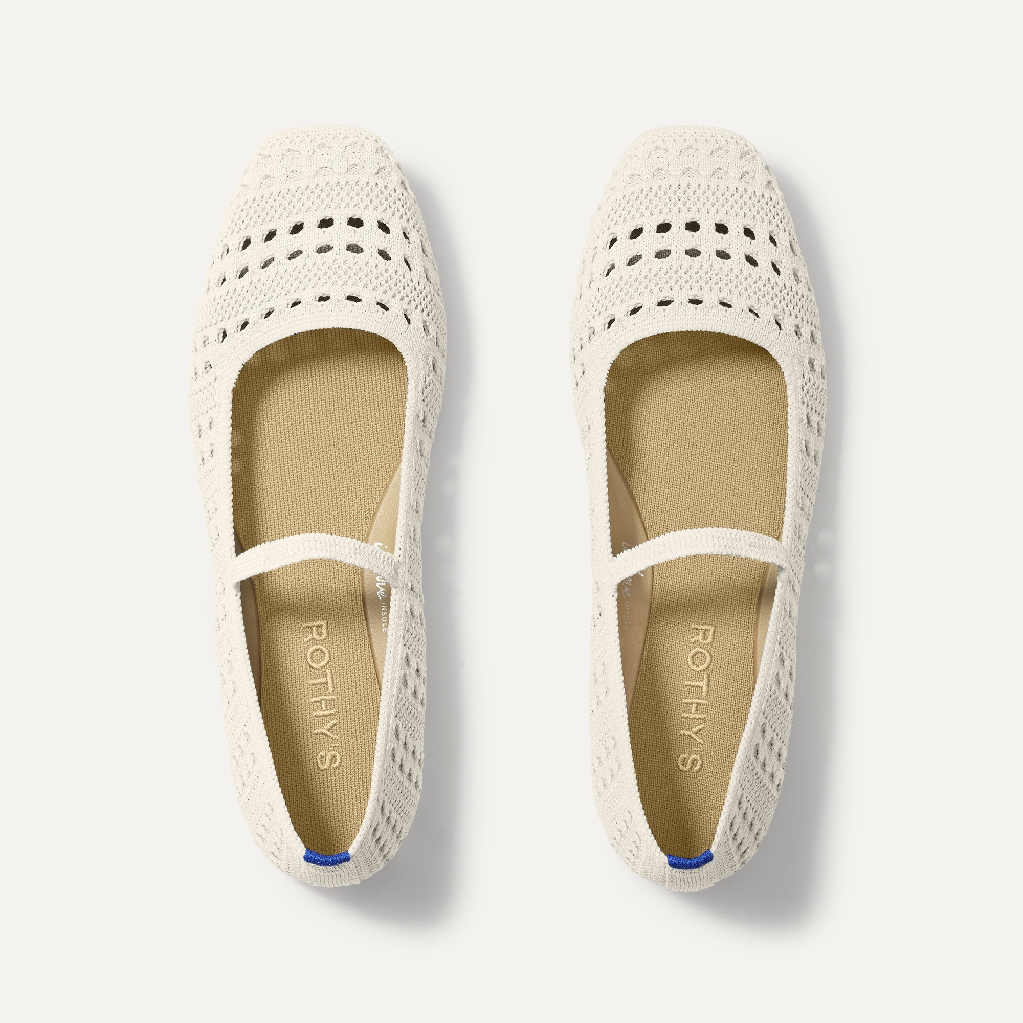 The Max Square Mary Jane in Sandy Crochet | Rothy's