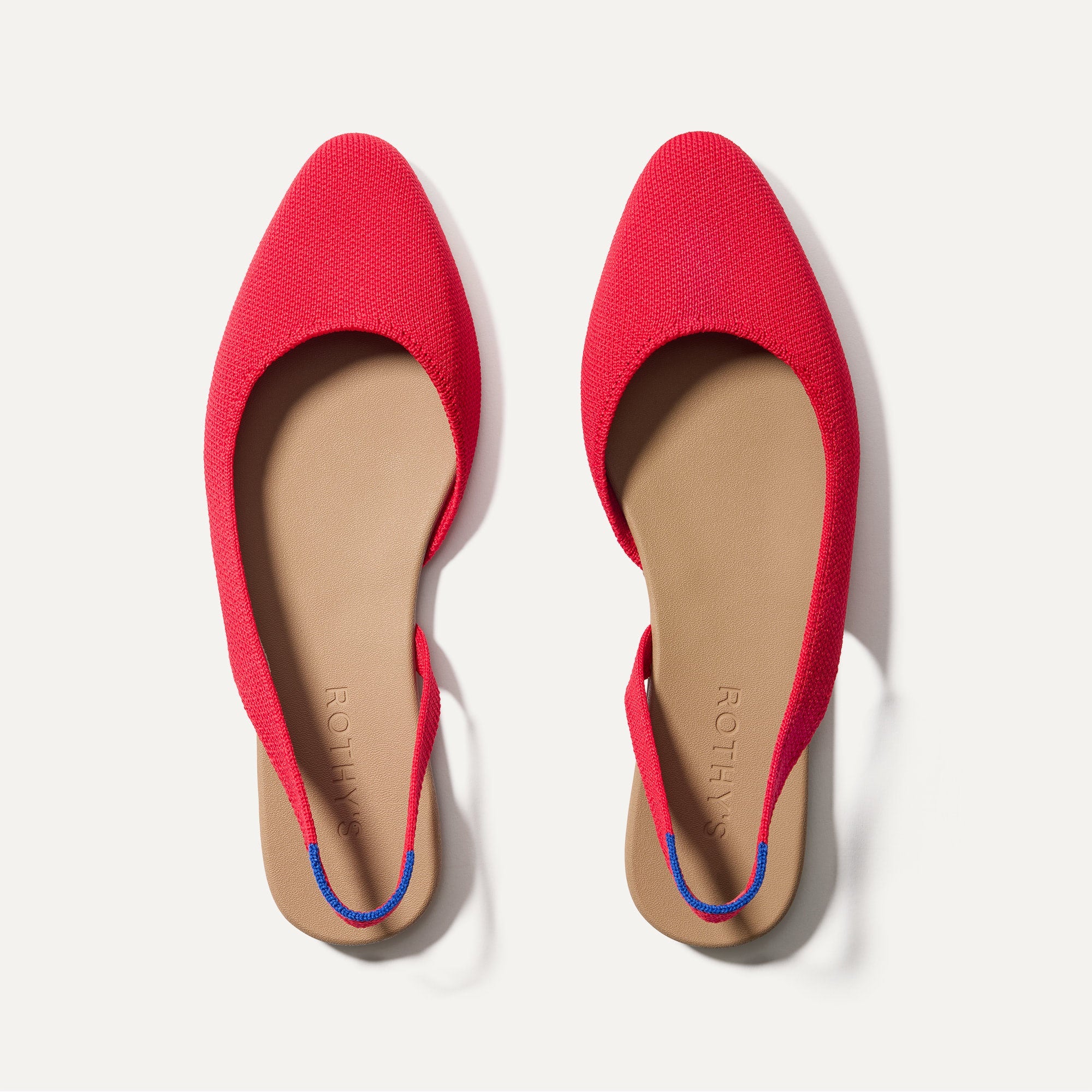 (取寄) レディース ザ アーモンド スリングバック Rothy's women The Almond Slingback Lollipop Red The Almond Slingback in Lollipop Red | Women's Flats | Rothy's