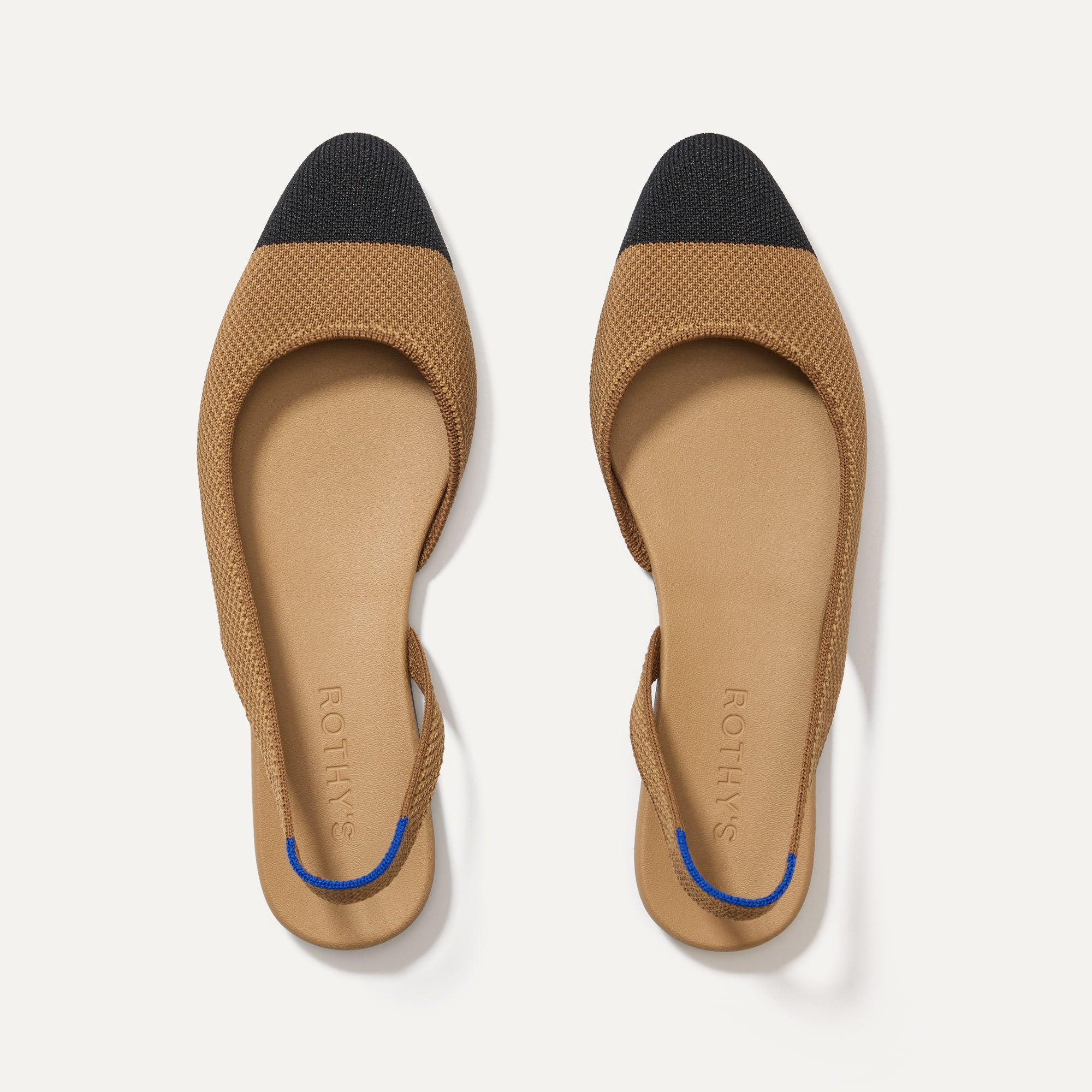 The Almond Slingback in Tawny Captoe Women's Flats Rothy's
