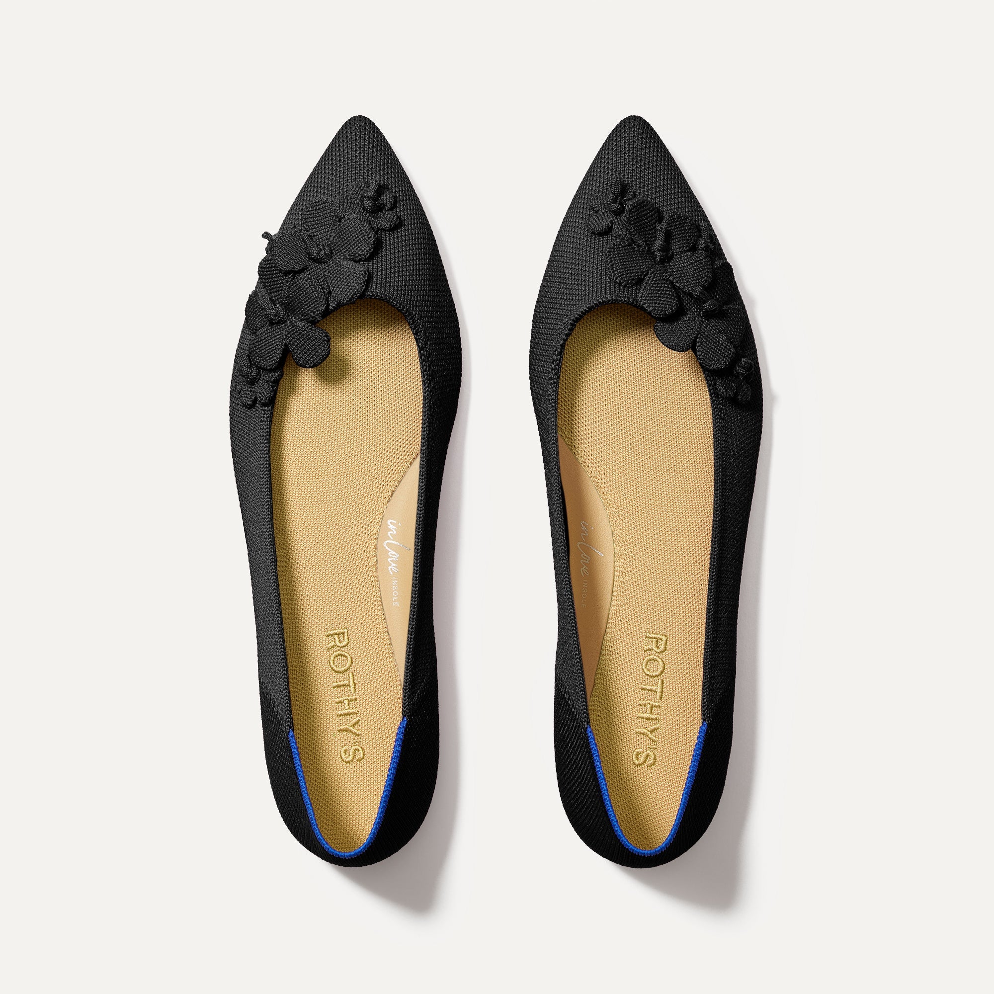 The Petal Point in Black Women's Flats Rothy's