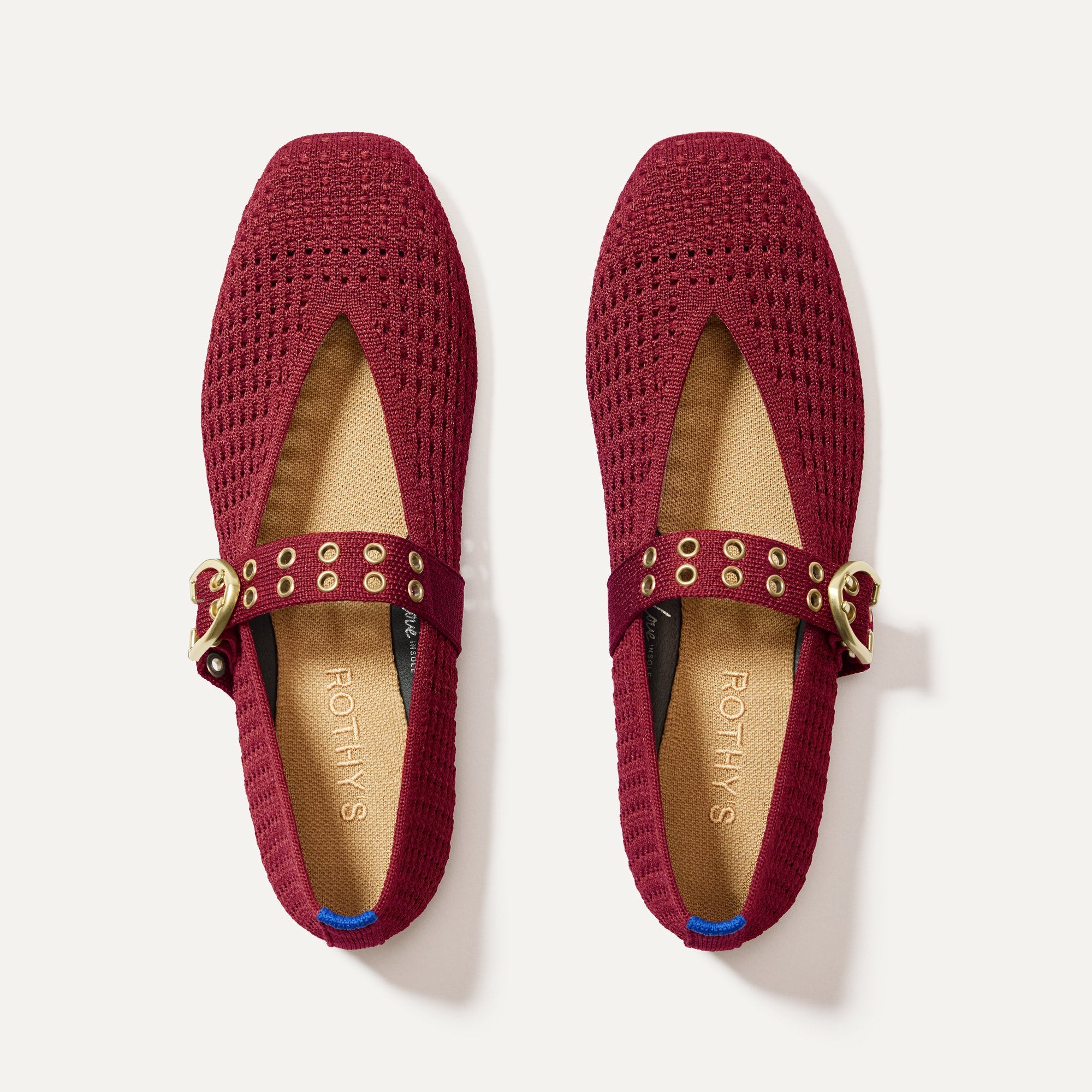 Rothy's The Max Buckle Mary Jane in Ruby Mesh | Rothy's at Rothy's