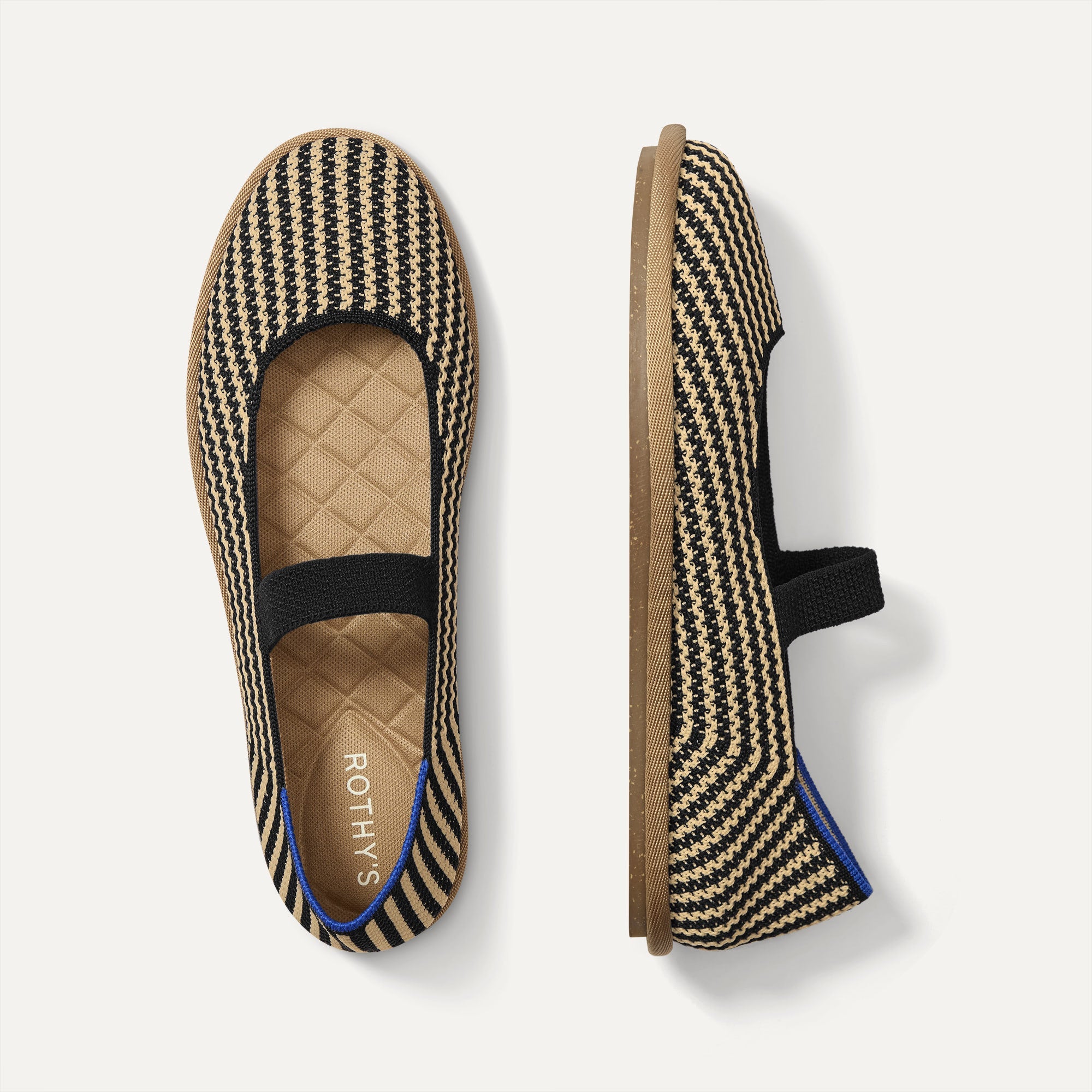 Women's Cruiser Mary Jane in Toffee Stripe | Rothy's