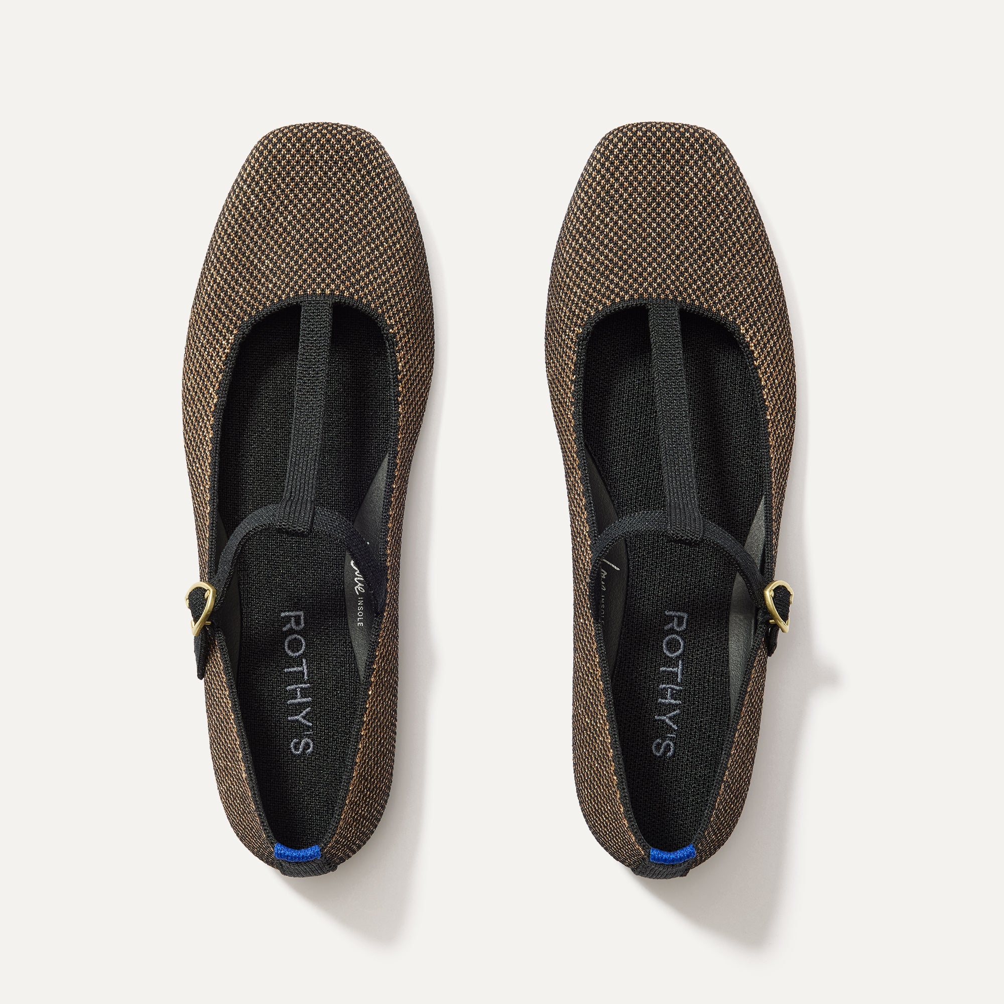 The T-Strap Mary Jane in Bronzite | Women's Flats | Rothy's