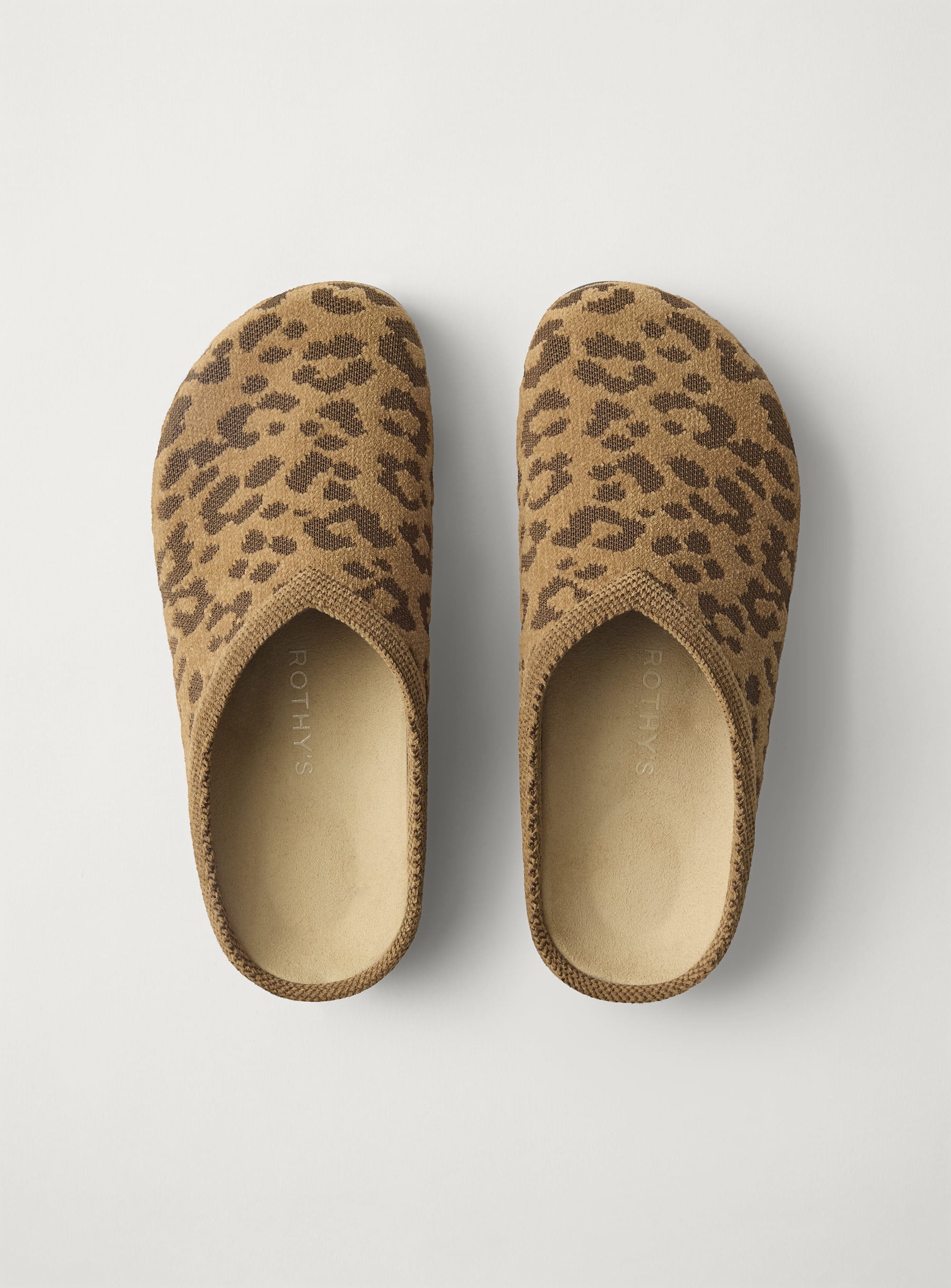 Rothy's The Casual Clog in ReVelvet™ Khaki Cat | Rothy's