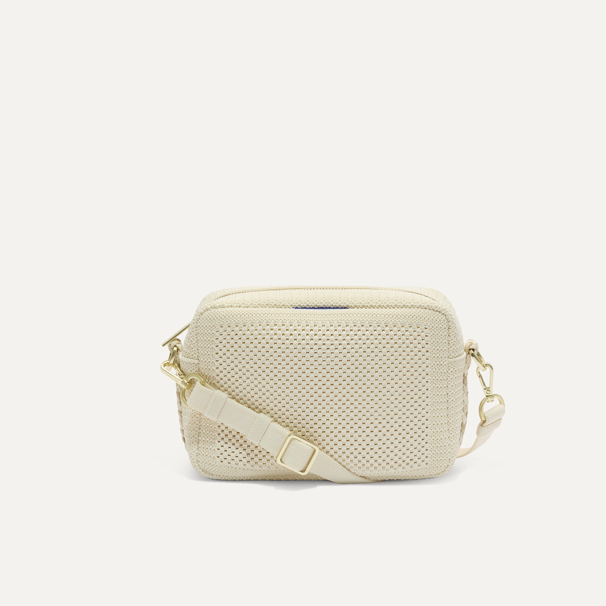 The Crossbody Camera Bag in Cream Twist Open-Knit | Rothy's