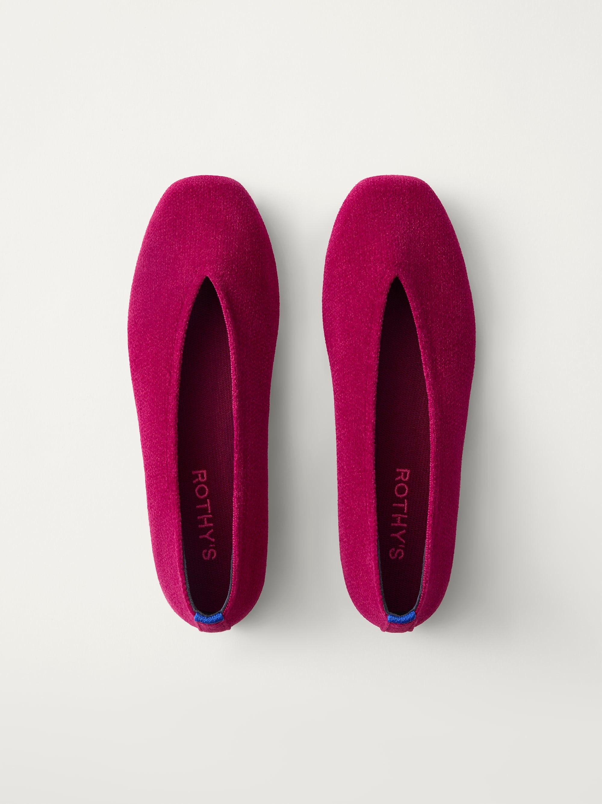 Max Square Ballerina Flat in ReVelvet™ Mulberry | Rothy's