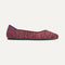 The Flat in Crimson Tweed shown from the side. 