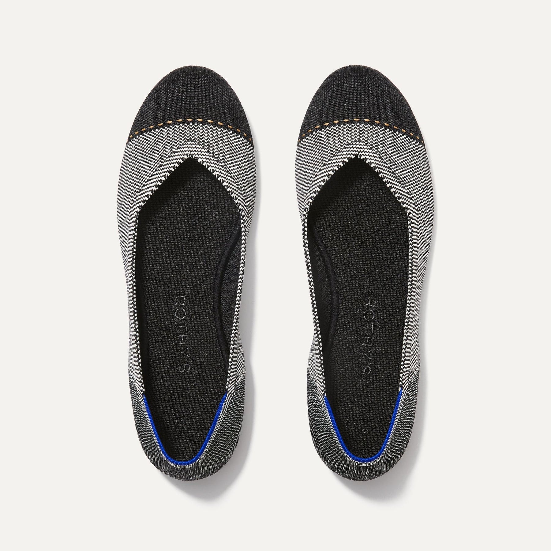 The Flat in Grey Mist Captoe] | Women's Shoes | Rothy's