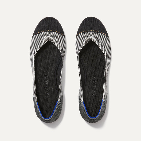 The Flat in Grey Mist Captoe | Women’s Shoes