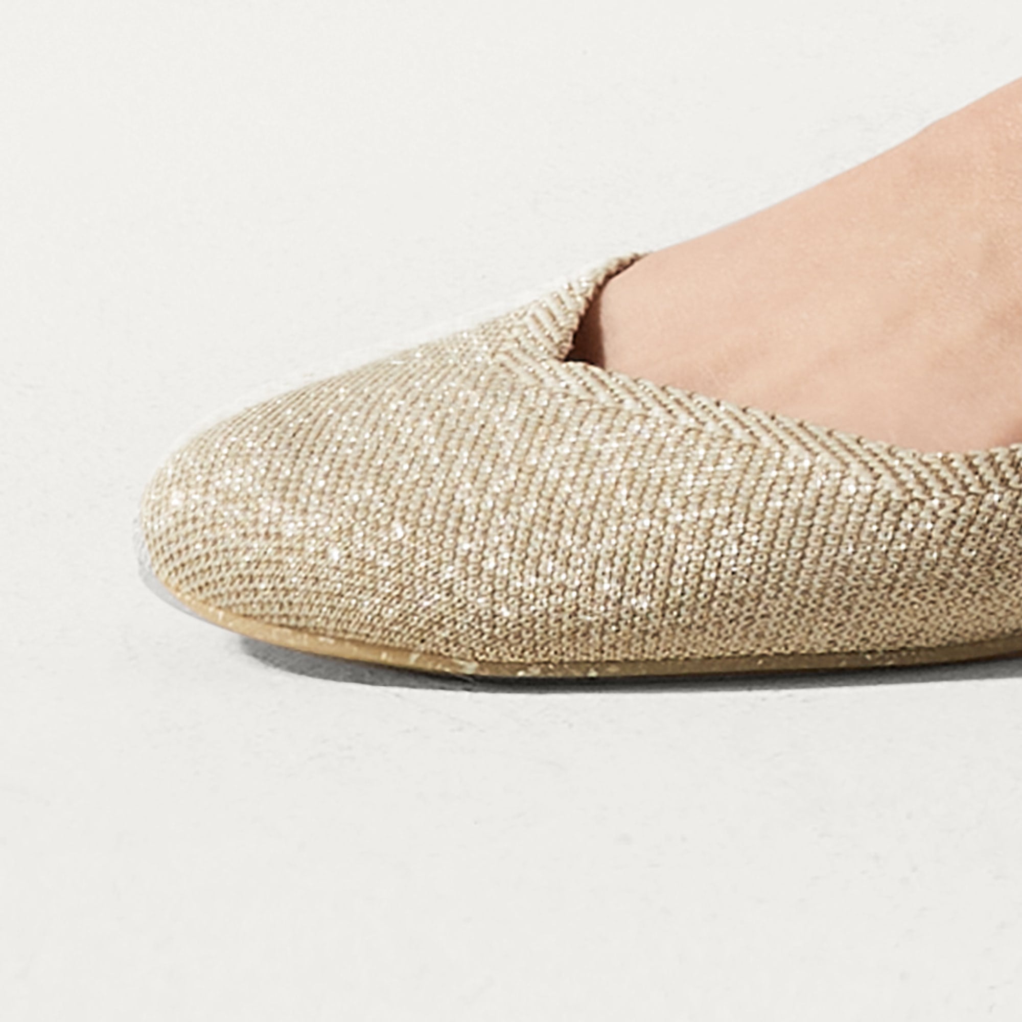 Store Rothy’s Big Golden Stripe Flats Metallic