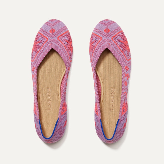 The Flat in Rose Boho shown from the top. 