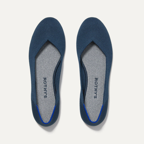 The Flat in Navy | Women's Shoes