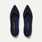A pair of The Point shoe in Maritime Navy shown from the top view.