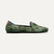 The Loafer in Olive Camo shown from a side view showing the outsole.