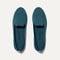 The Loafer in Deep Emerald shown from the top. 