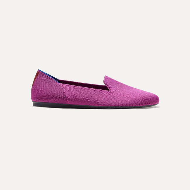 The Loafer in Wild Orchid shown from the side. 