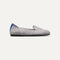 The Kids slip-on Loafer in Taupe Heather shown from a side view showing the outsole.