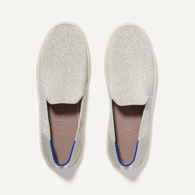The Original Slip On Sneaker in Diamond Twill shown from the top.