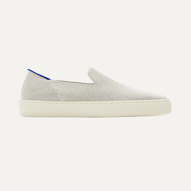 The Original Slip On Sneaker in Diamond Twill shown from the side.