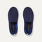 A pair of The Kids slip-on Sneakers in Deep Navy shown from the top view.