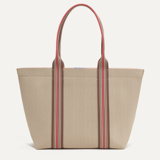 The Essential Tote in Sunkissed shown from the front.