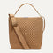 PDP |The Bucket Bag in Hazelnut shown from the front. 