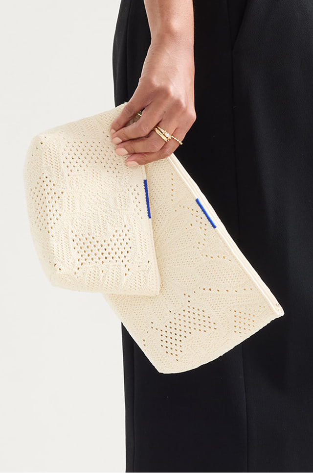 Person holding The Travel Pouch Set	Moonflower.