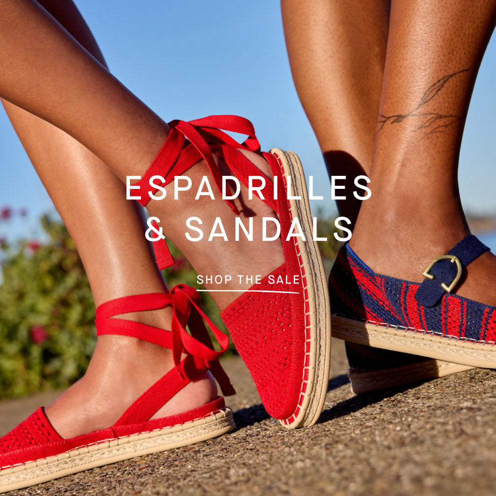 The D'Orsay Espadrille with 'Espadrille & Sandals' text overlay