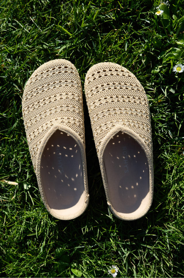 Close up shot of The Crochet Casual Clog.