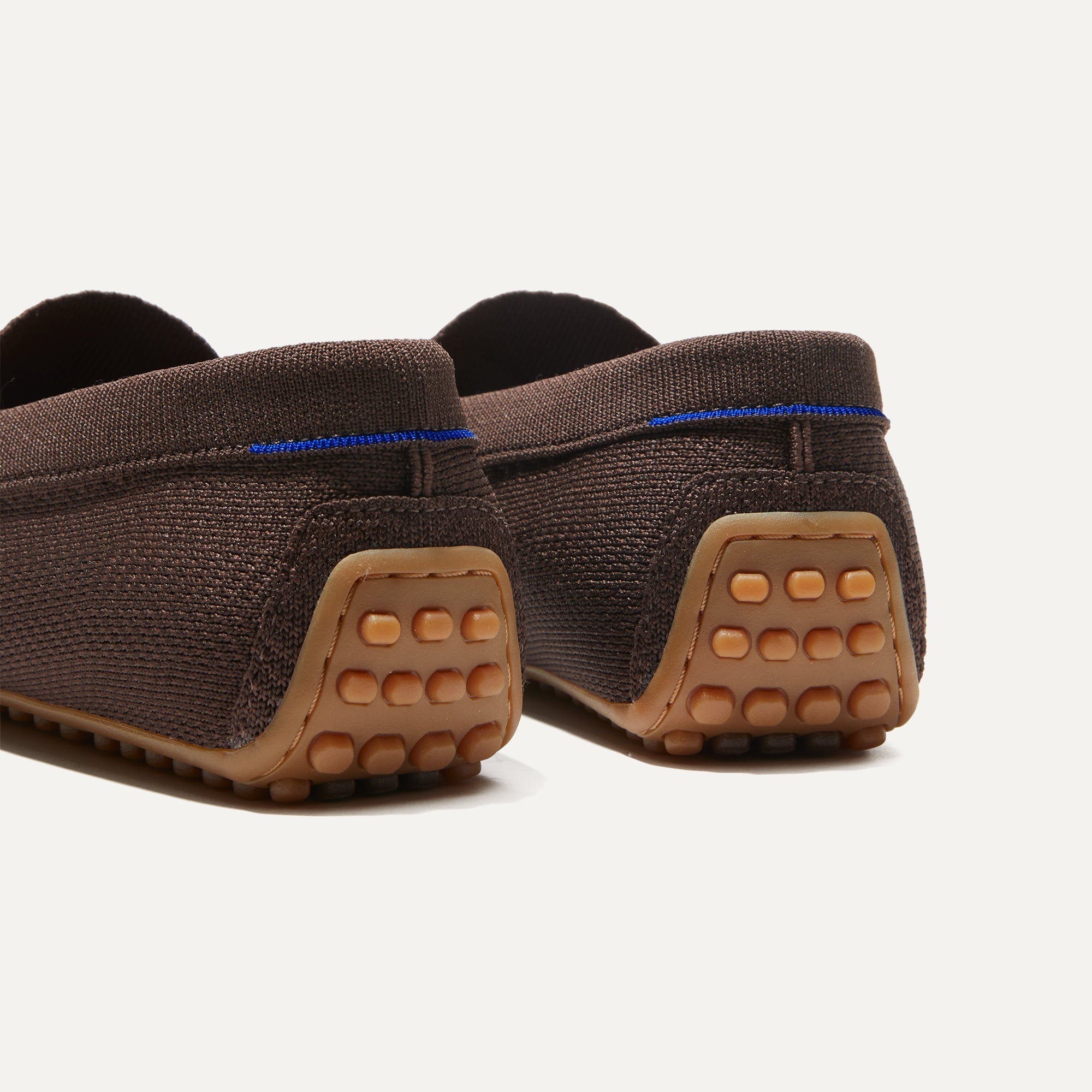 The Driving Loafer in Brown Herringbone for Men | Rothy display picture 3