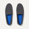 A pair of The Driving Loafer in Graphite Grey shown from the top. 