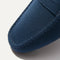 Close up of the toe and vamp of The Driving Loafer in Navy.