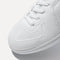 Close up of the toe and stitching details of The RS01 Sneaker in White.
