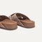 Close up of the heel of The Weekend Slide in Revive Mélange.