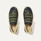 The Kids Strap Sneaker in Spruce Camo shown from the top. 
