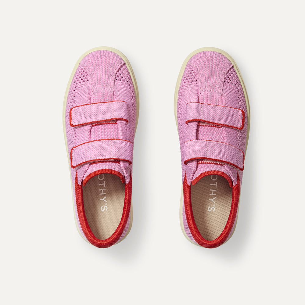 The Kids Strap Sneaker in Tutu Open-Knit | Kids Shoes | Rothy's