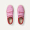 The Kids Strap Sneaker in Tutu Open-Knit shown from the top.