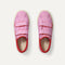 The Kids Strap Sneaker in Tutu Open-Knit shown from the top.