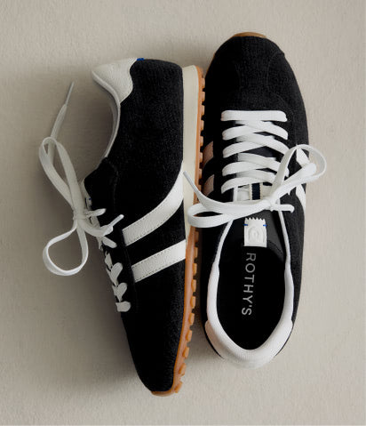 The Ivy Sneaker in ReVelvet Black