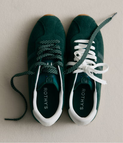 The Ivy Sneaker in ReVelvet Evergreen