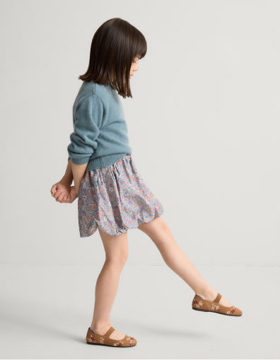 Young girl wearing The Kids Mary Jane in Tawny Twig.