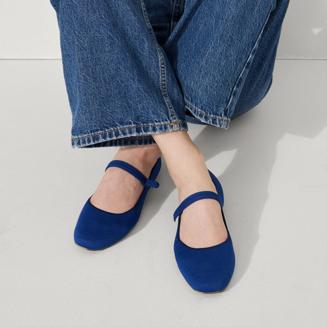 The Square Mary Jane in Cobalt Blue | Women's Shoes | Rothy's