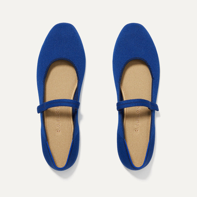 The Square Mary Jane in Cobalt Blue | Women's Shoes | Rothy's