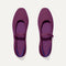 The Square Mary Jane in Plum shown from the top. 