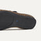 The sole of The Square Mary Jane in Wren Micro Check shown in diagonal view. 